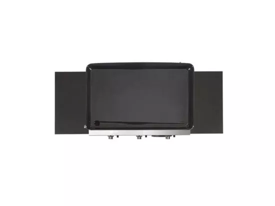 Eno Plancha gaz 6300w plaque fonte émaillée 62x36cm avec chariot - 55658385