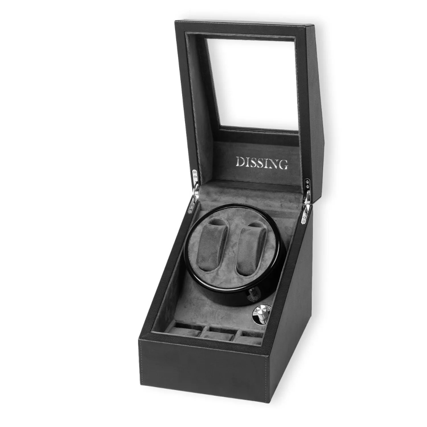 Dissing Watch Winder 2 ure Sort Imiteret Læder 0000276