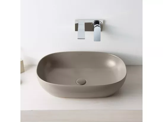 Lavabo double vasque à poser VITRA Outline, ovale - vison mat Haut de gamme