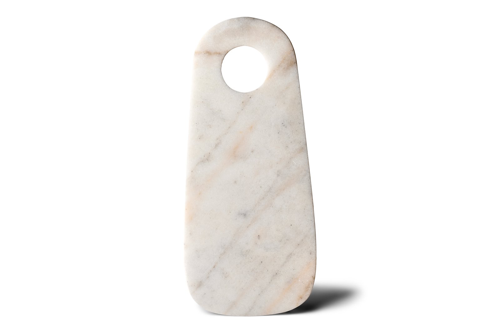 Marble serveringsfat/fjøl Hvit 18x40 cm