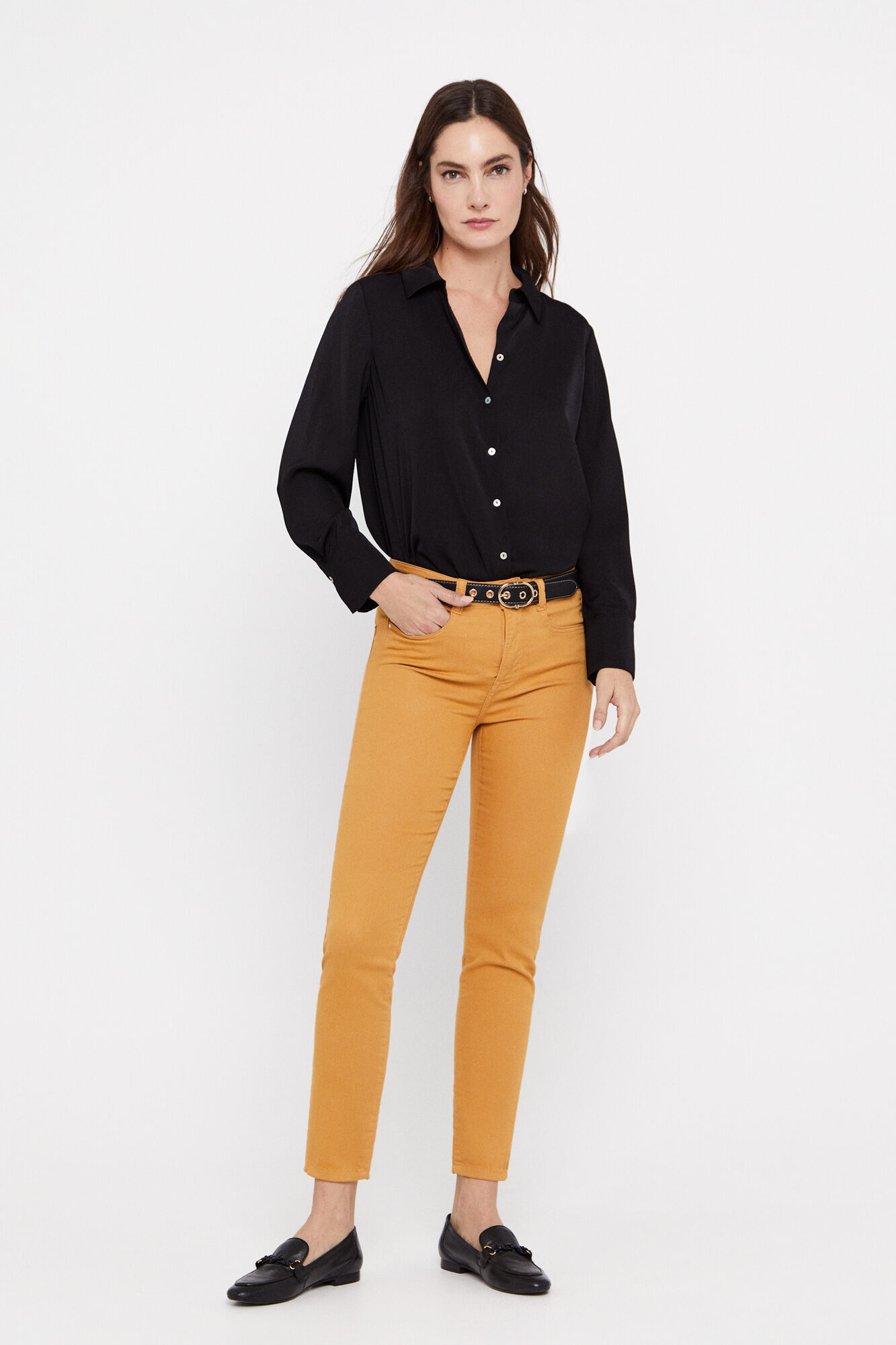 Calça jeans modeladora Sensational Fit - Dourada