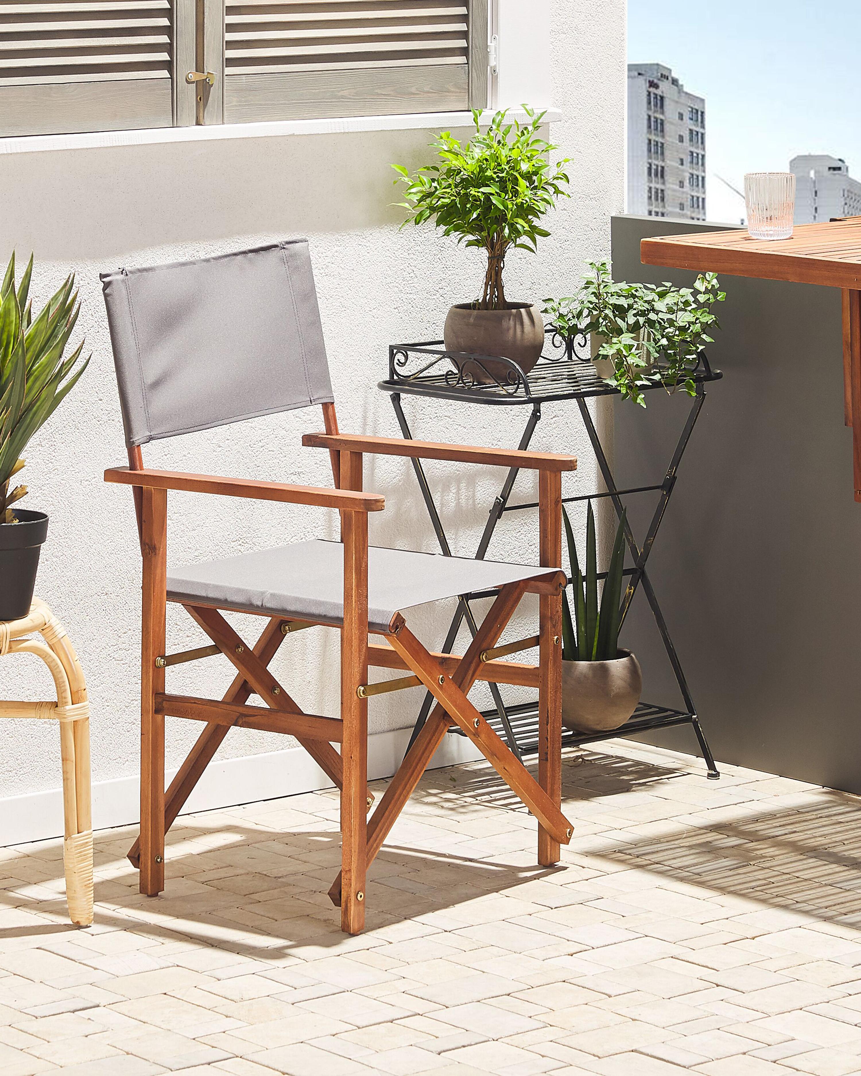 Set van 2 tuinstoelen CINE Acaciahout Lichtgroen