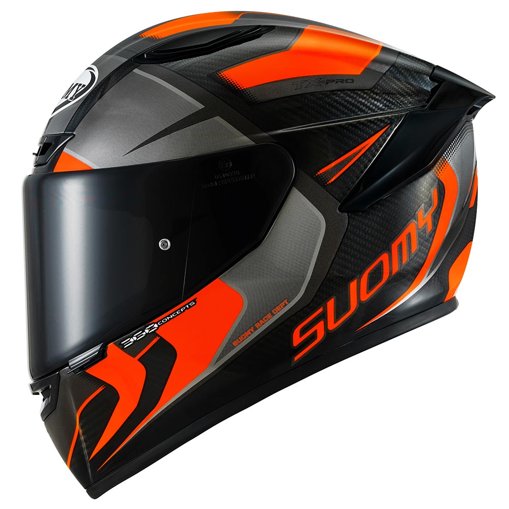 Suomy - Casque TX-Pro Advance Noir / Orange fluo