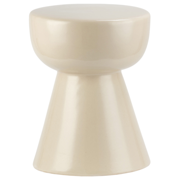 KARWEI bijzettafel Melle zand keramiek Ø 33 cm