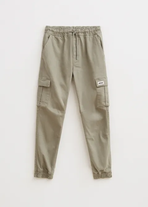 Twill cargobroek groen (GRN.SA)