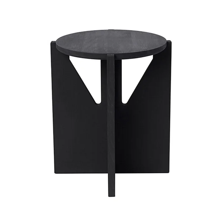 Kristina Dam Studio - Hocker, Ø 36 cm H 42 cm, schwarz