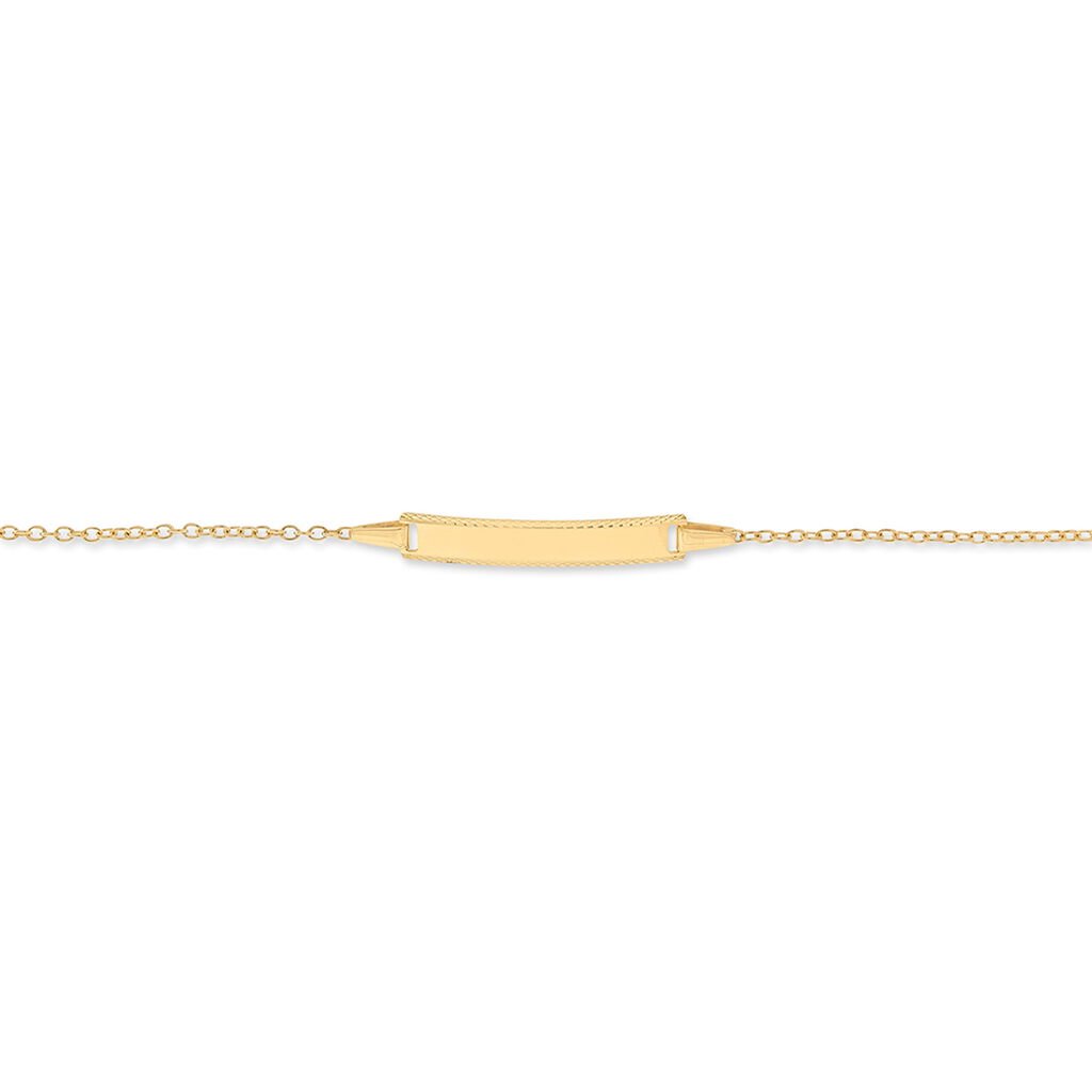 Bracelet Identité Gaspardine Maille Forçat Or Jaune