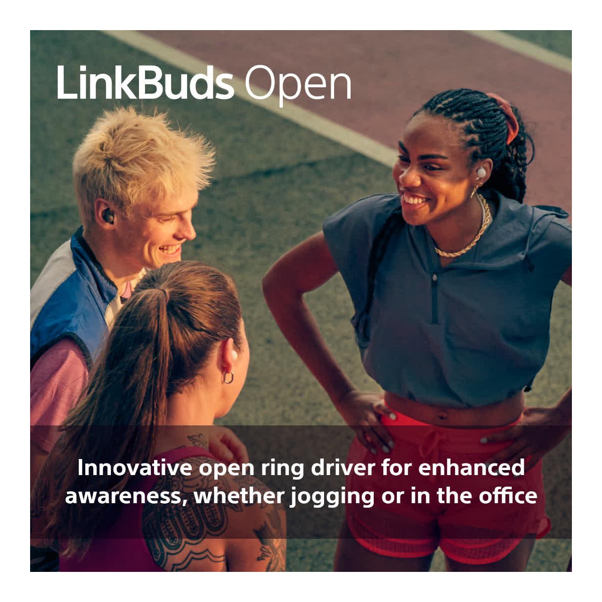 Sony LinkBuds Open helt trådløse in-ear hodetelefoner (hvit)