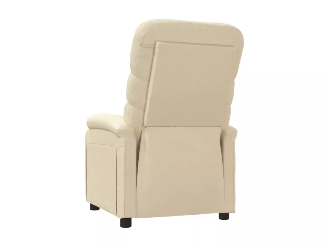 Fauteuil inclinable Crème Tissu