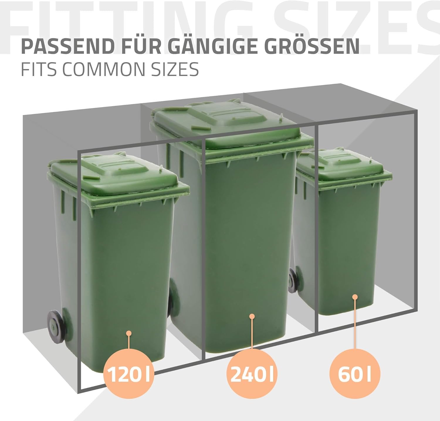 ML-Design Mülltonnenbox 2er mit Pflanzdach für 2 Tonnen, 240L 132x80x124 cm, Rost-Optik, Stahl, wetterfest, Abschließbare Mülltonnenverkleidung mit Tür, Müllbox Mülltonnecontainer Mülltonnenabdeckung