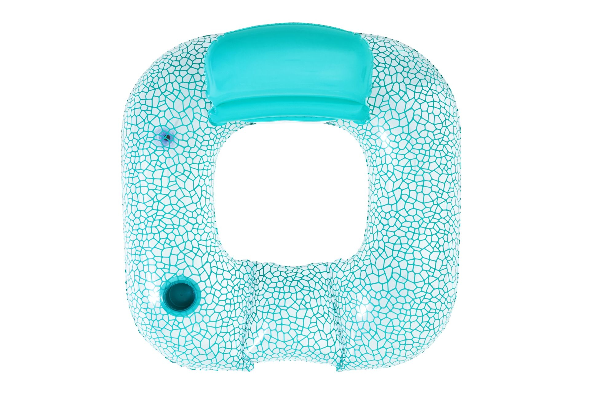 (102x94cm) Flip Pillow Aufblasbarer Pool Sessel Wasser Luftmatratze Liegesofa Badeinsel (43097) - Türkis