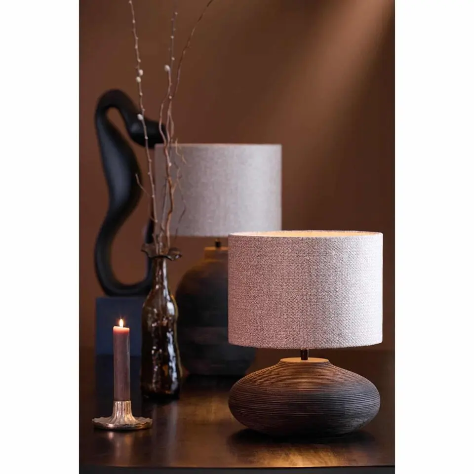 Lampenkap Brandy - Beige - 30x30x21cm