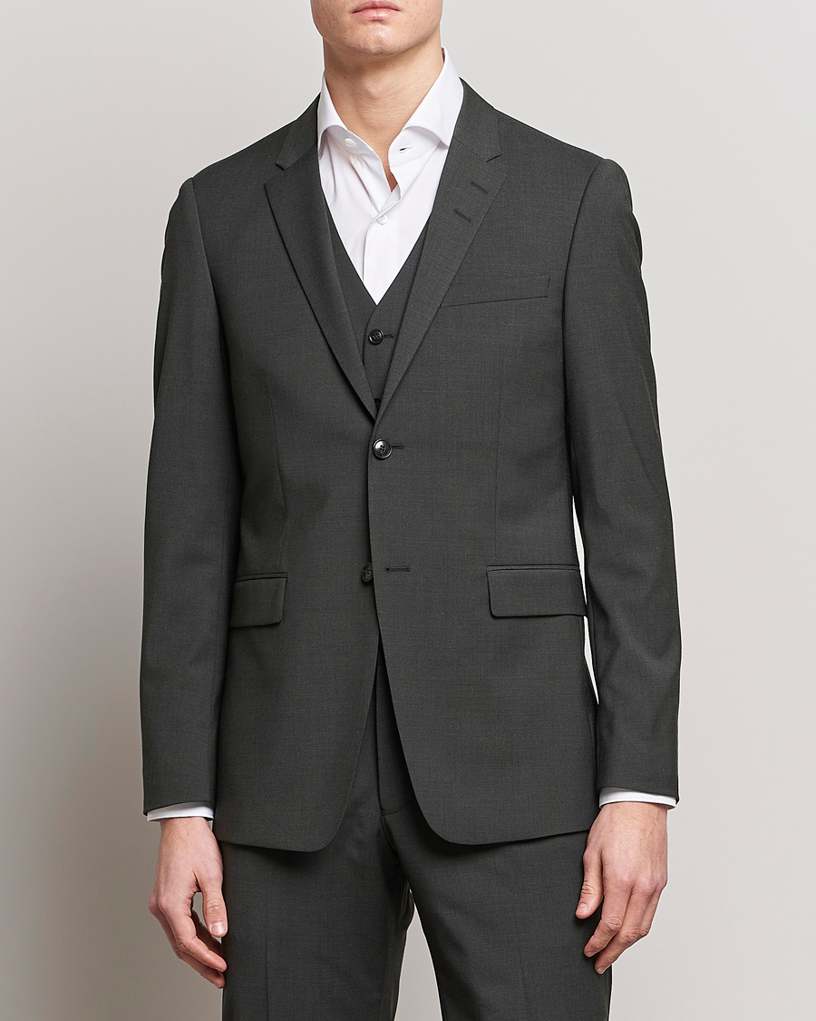 Tiger of Sweden Jerretts Wool Travel Suit Blazer Olive Extreme