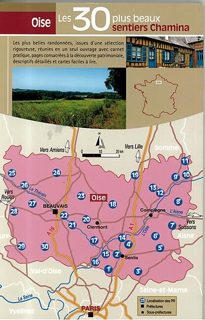 CHAMINA - 30 PLUS BEAUX SENTIERS OISE
