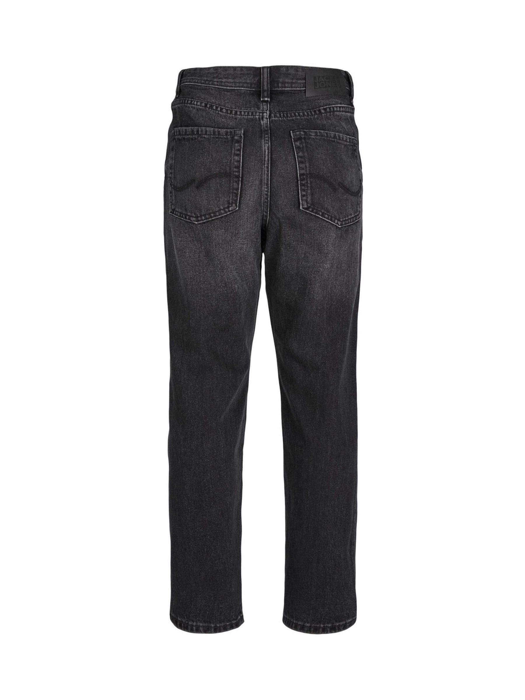 Zwart - JACK & JONES Junior Chris Relaxed Fit Black Jeans