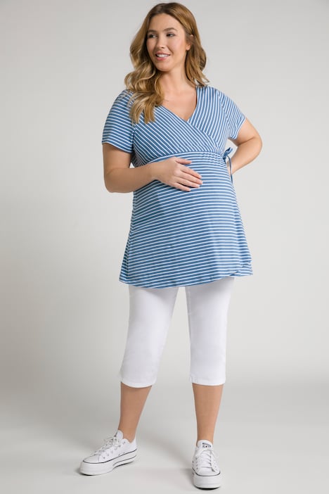 Bellieva-T-Shirt, Stillfunktion, Ringel, A-Linie, Halbarm