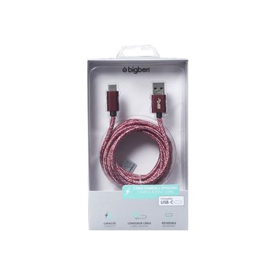 Bigben Connected - Câble USB de type-C - USB-C - 2 m - rouge