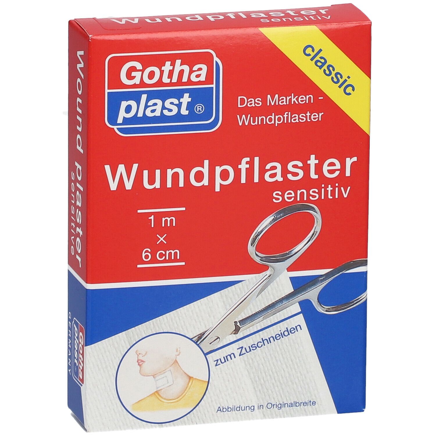 Gothaplast® Wundpflaster sensitiv 1 cm x 6 cm