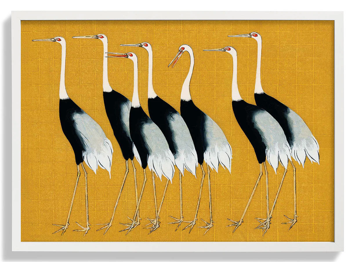 7 Vögel Japanisch von Korin