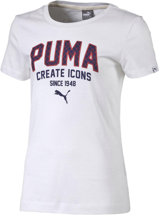 Puma Style Graphic T-shirt Hvid