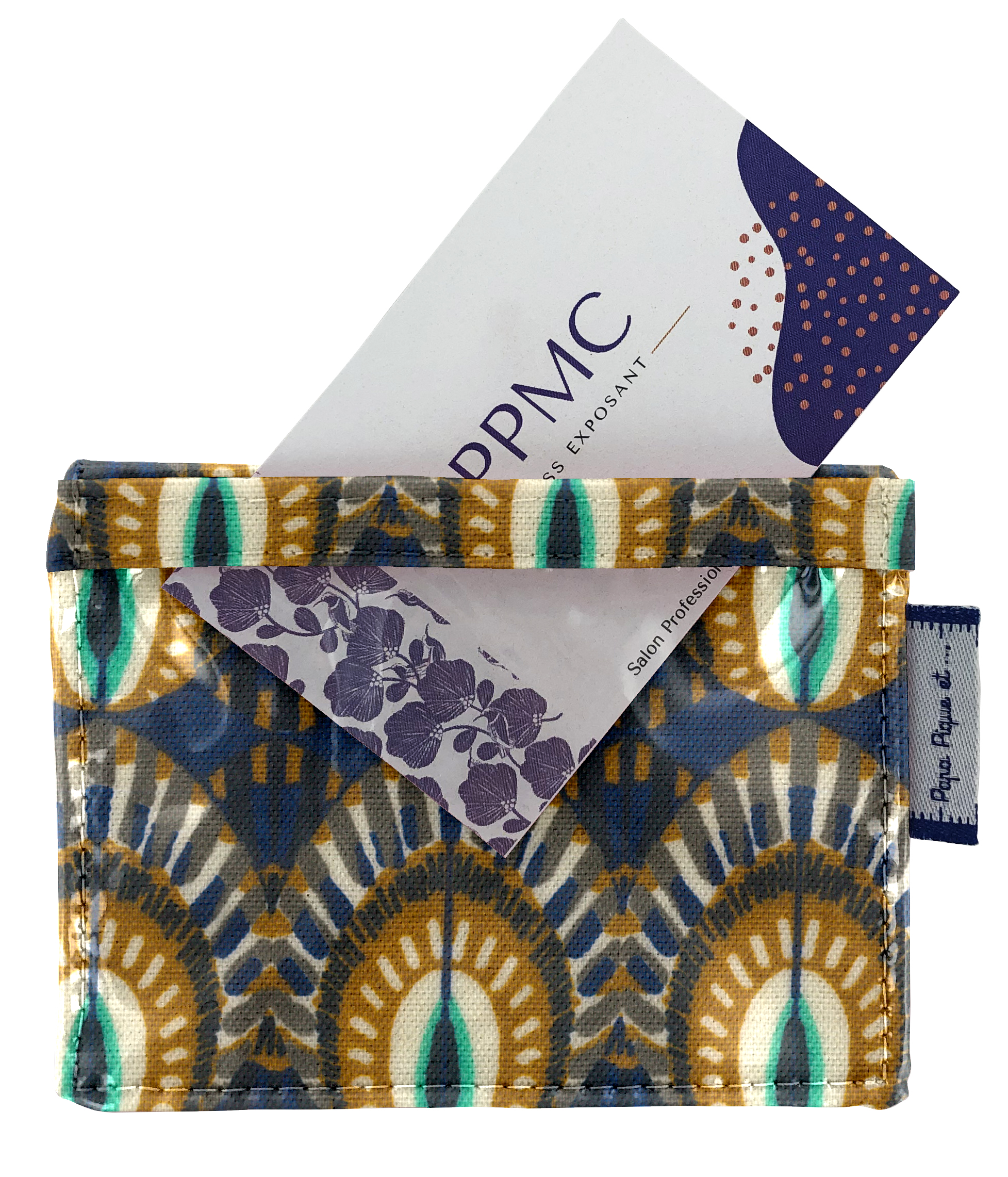 Porte Badge Plumes De Paon