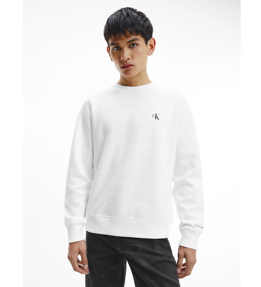 Moletom Calvin Klein Jeans Essential Regular, branco
