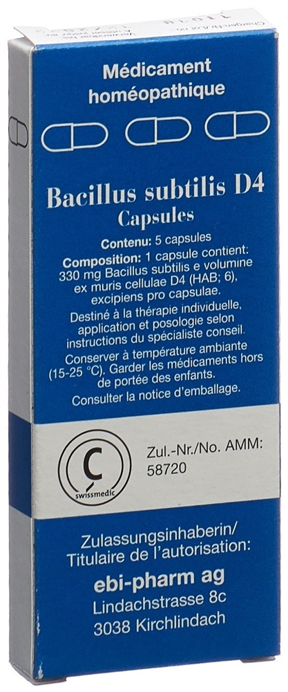 SANUM Bacillus subtilis Kaps 4 D Blist 5 Stk