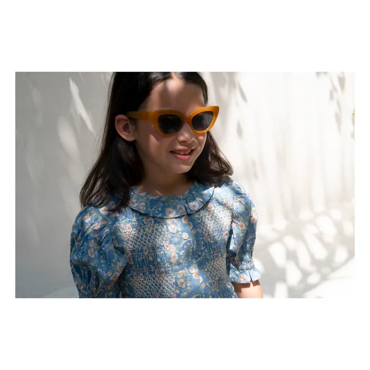 Lali Robe Ivy Smockée Fleurie | Bleu