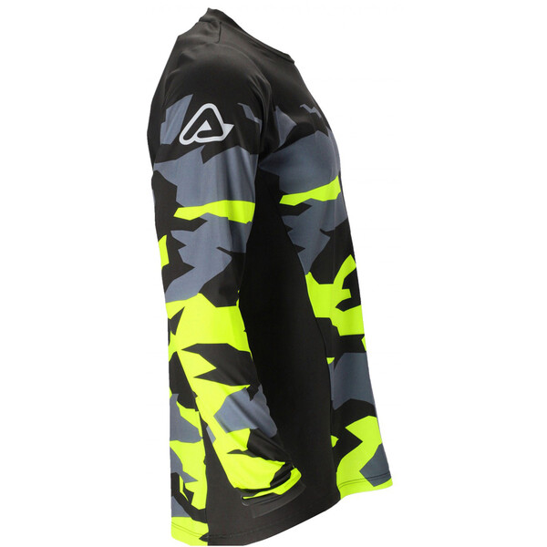 Acerbis - Maillot X-Duro Winter Camouflage Noir / Jaune