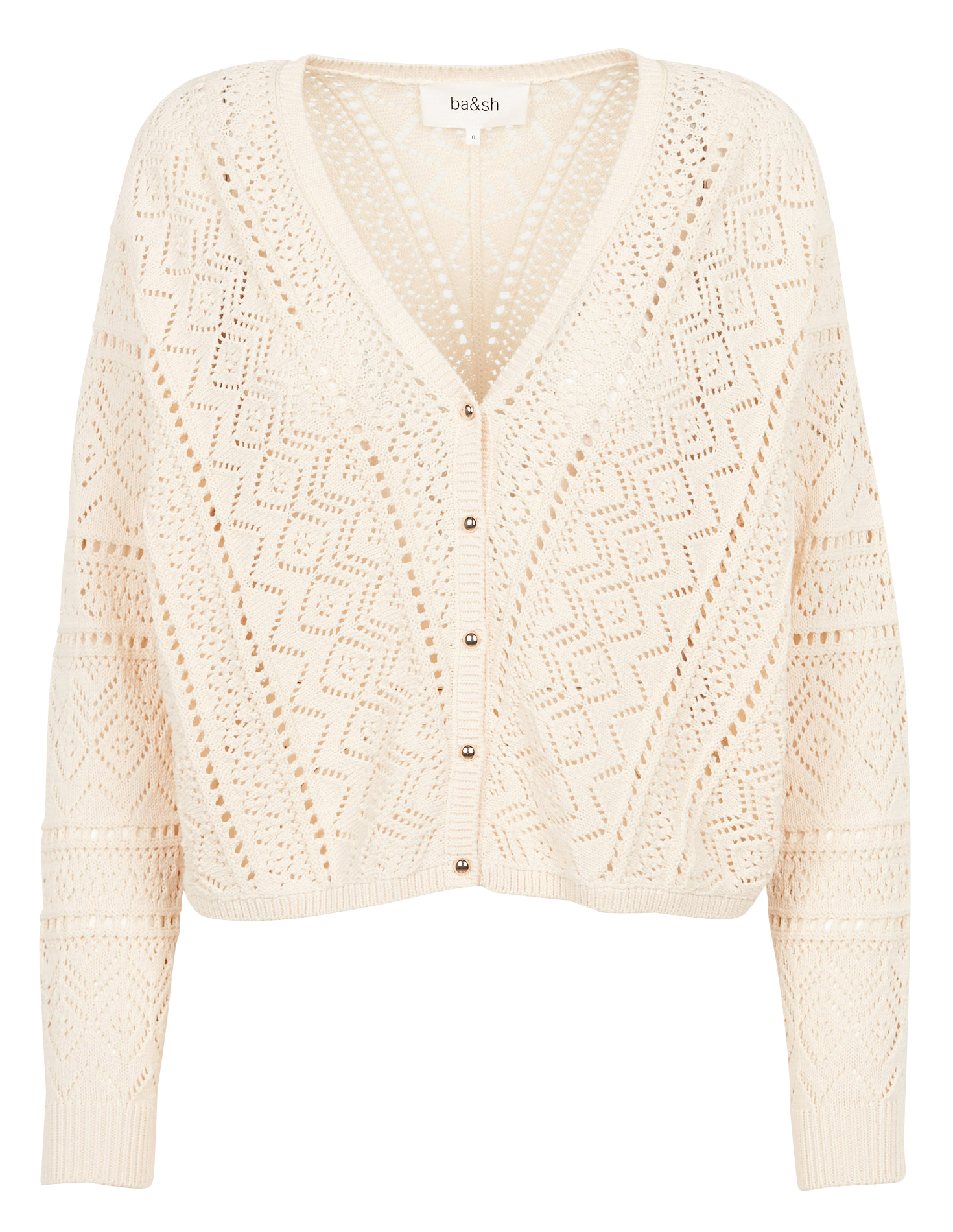 CYRON - Gilet col V en coton | Blanc