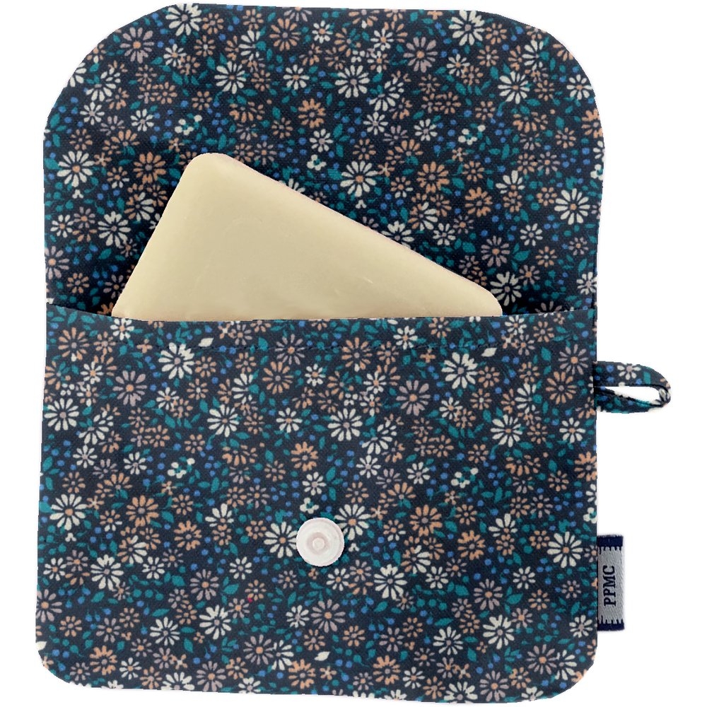 Pochette Savon Paquerette Marine