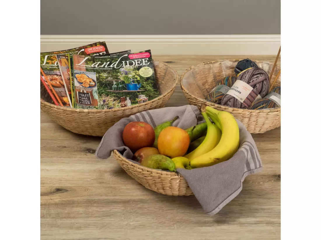 ENSEMBLE DE PANIERS Kayla 3 pièces différentes tailles, étanche couleurs naturelles