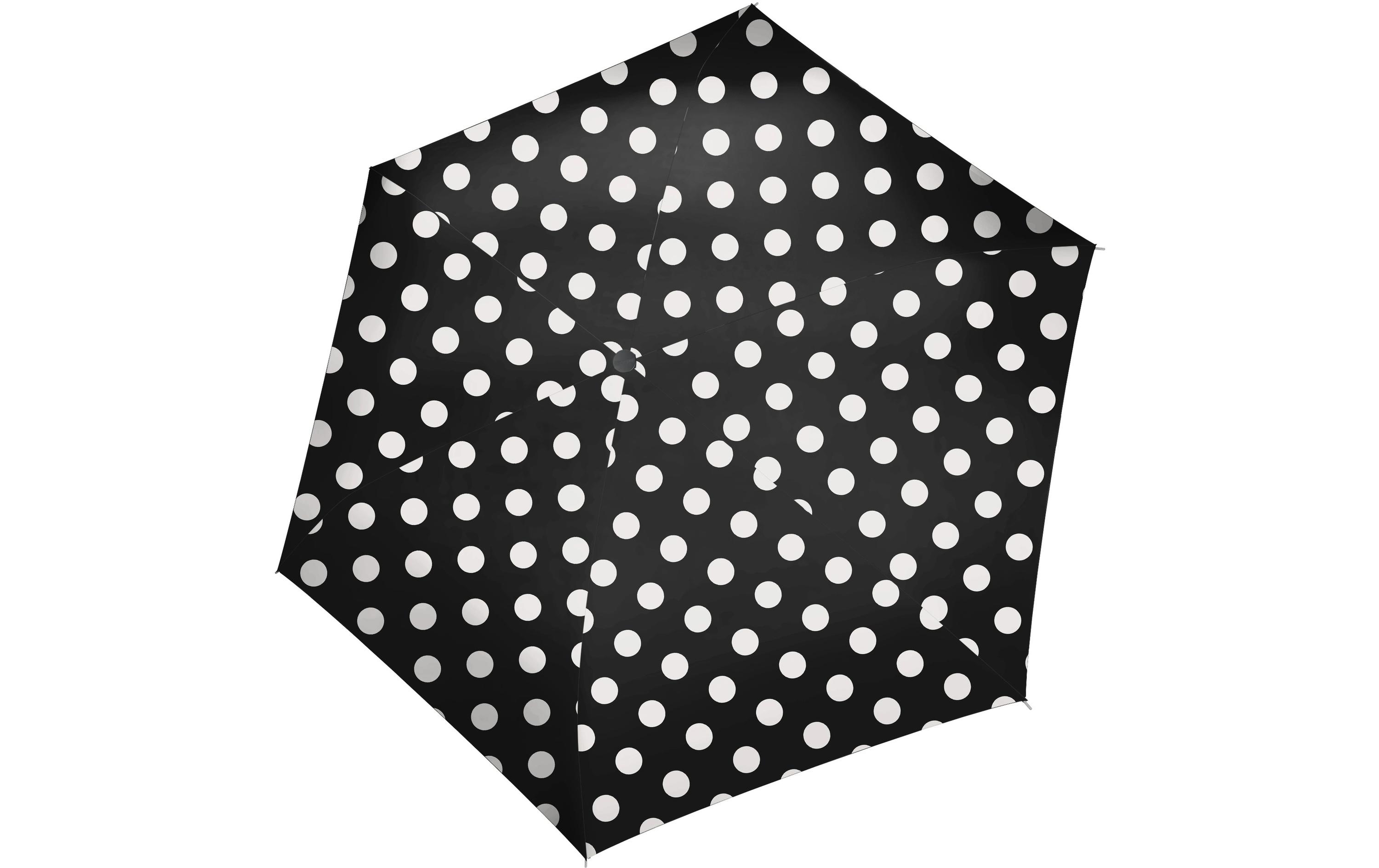 Schirm Pocket Mini Dots WhiteRegenschirm aus recyceltem PET