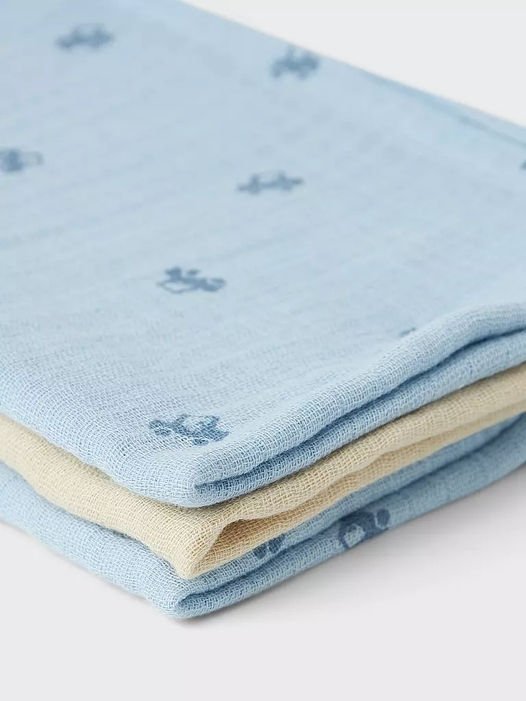 NAME IT Stoffwindel - Mulltuch 3er Pkg cashmere blue blau