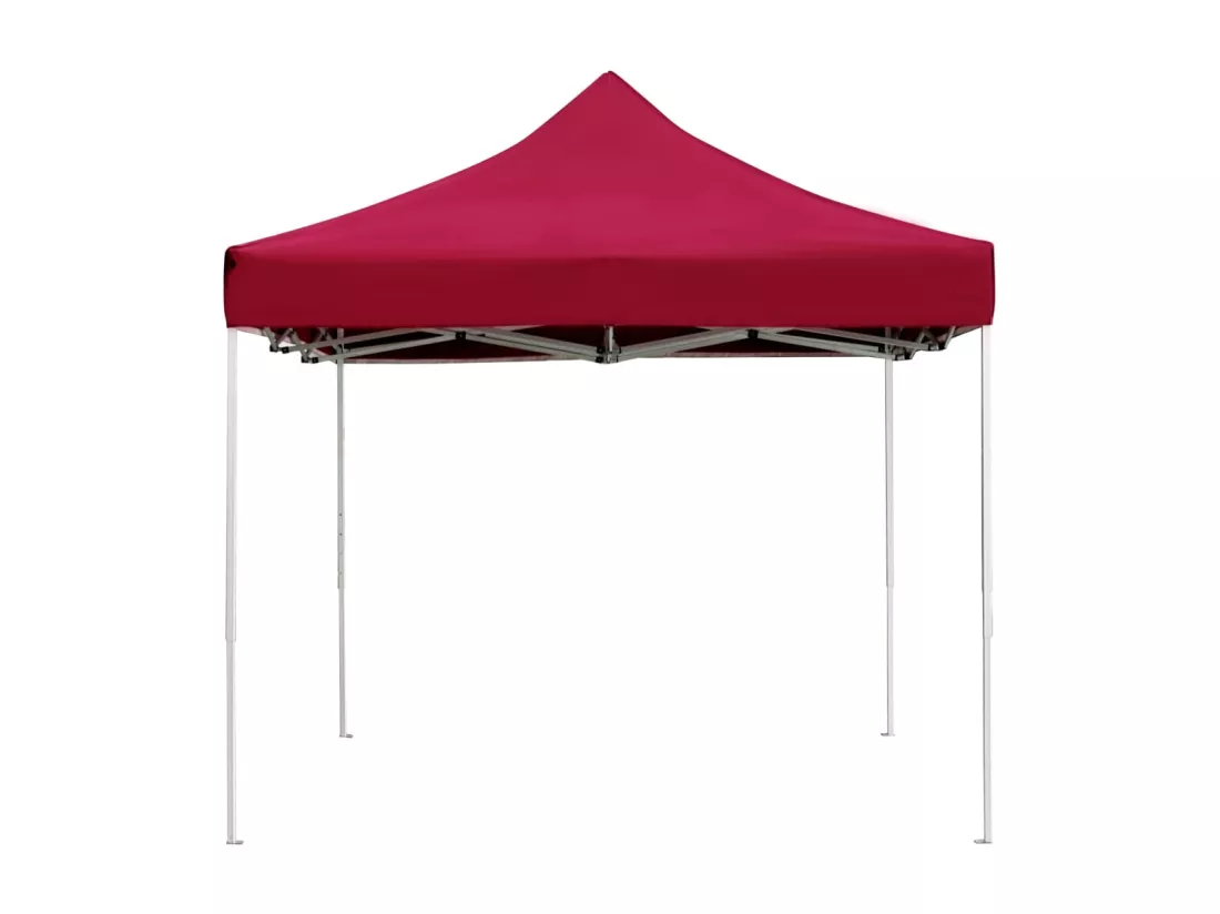 Tente de réception pliable Aluminium 4,5x3 m Bordeaux