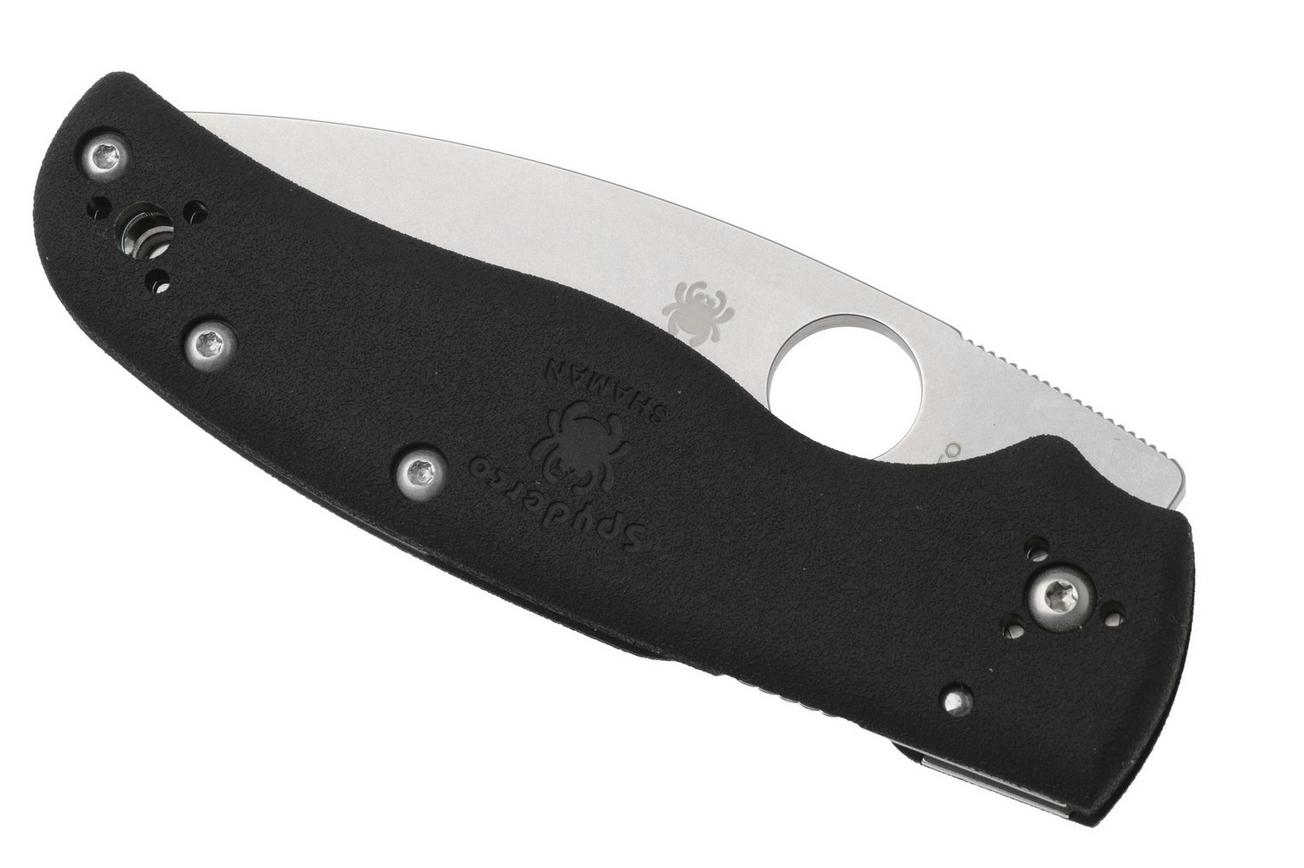 Spyderco Shaman Lightweight C229PBK CTS-BD1N, Black FRN, zakmes, Sal Glesser design