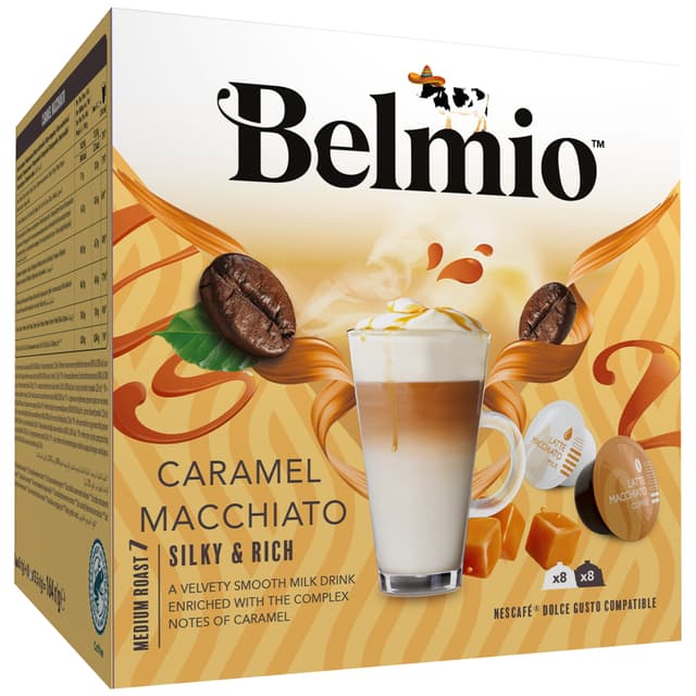Belmio Caramel Macchiato kaffekapsler til Dolce Gusto (8x2 pakke)