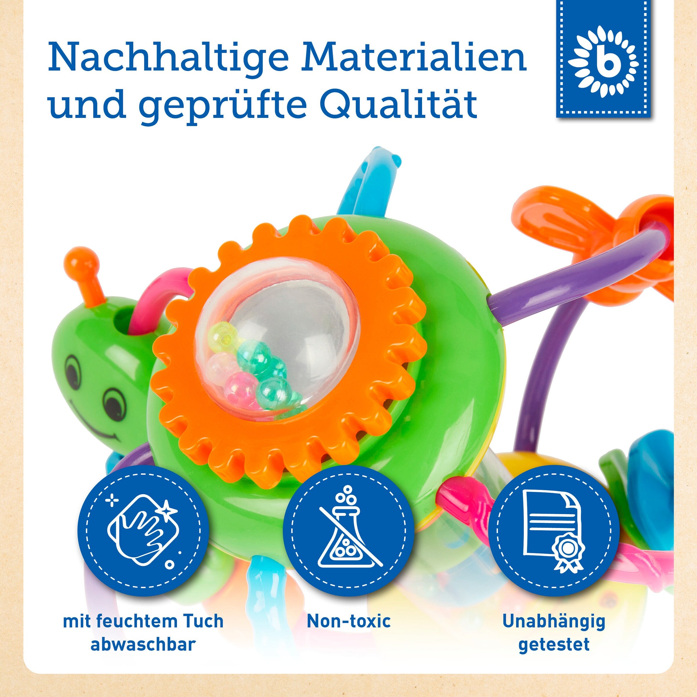 Bieco Motorikball Babys Mehrfarbig