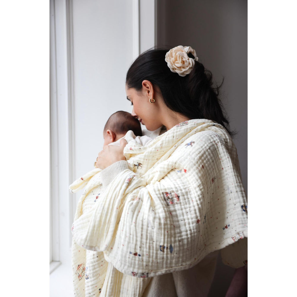 Køb Cam Cam Copenhagen Carousel Muslin Babytæppe