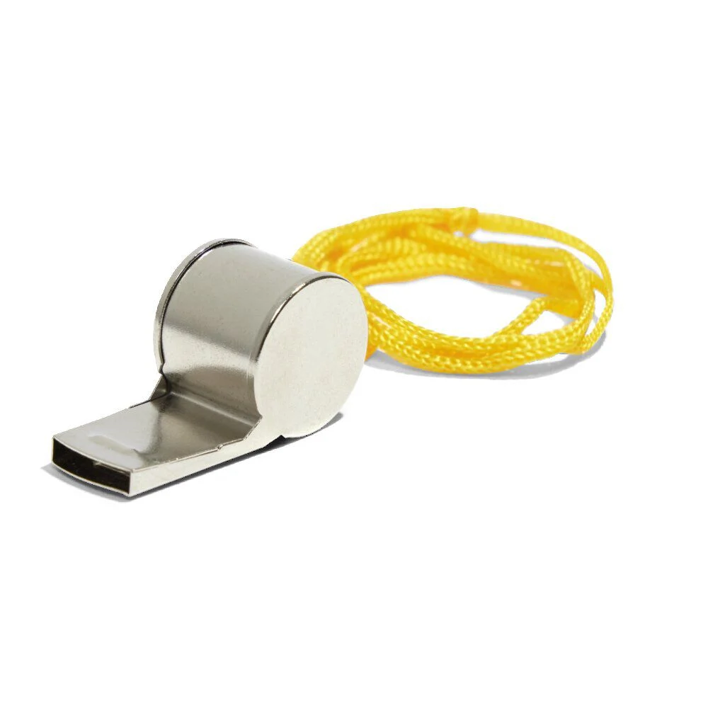 Sifflet de sport inox gris