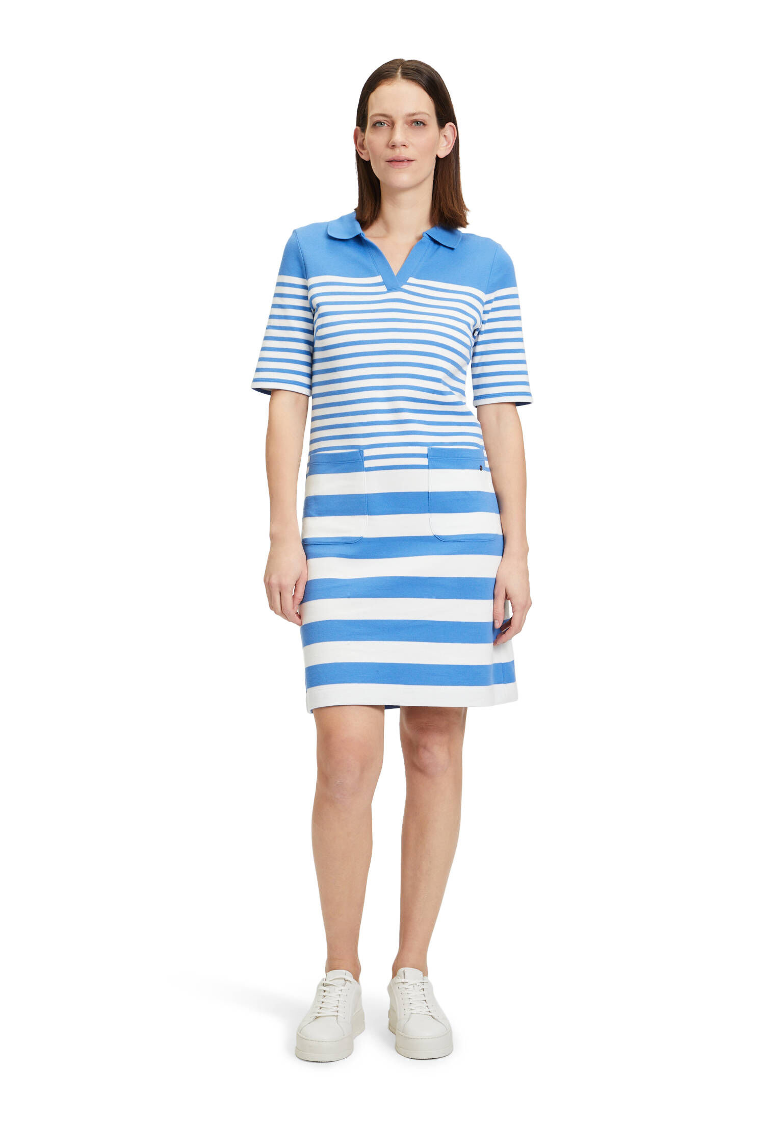 Betty & Co| Damen Sweatkleid mit Kragen