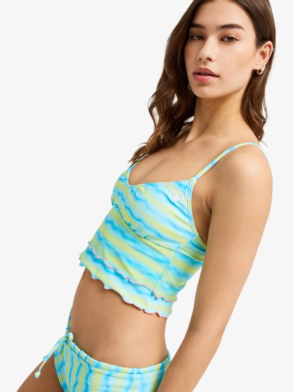 Neon Queen Tank Top Haut de bikini tank Vert Femme