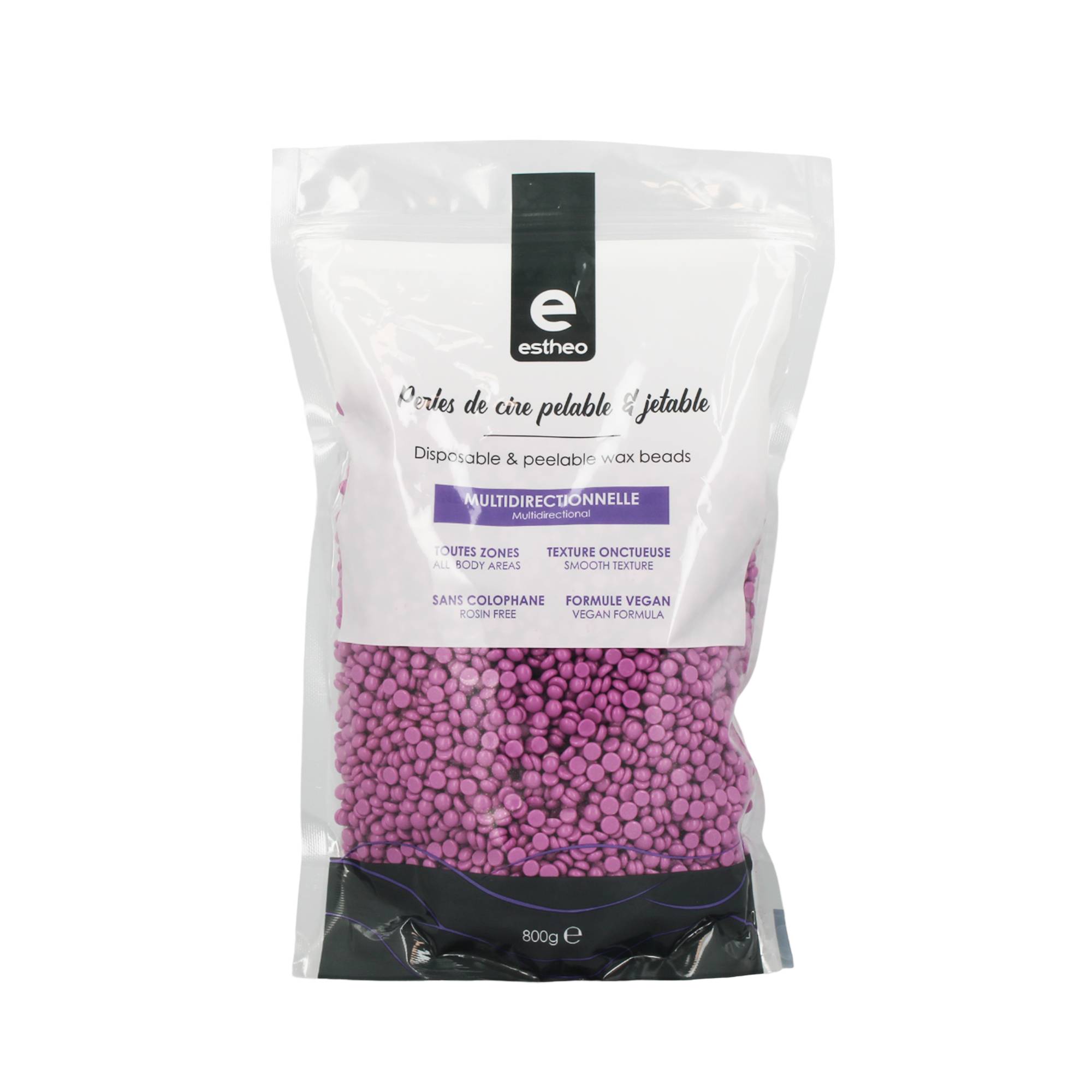 Perles de cire pelable et jetable Multidirectionnelle Lilas 800gr / 800g