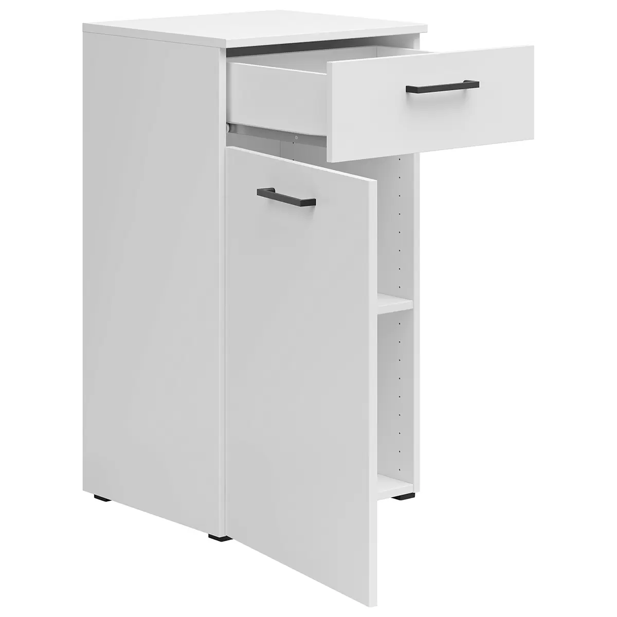 Kommode 1T1L Cabinet weiss
