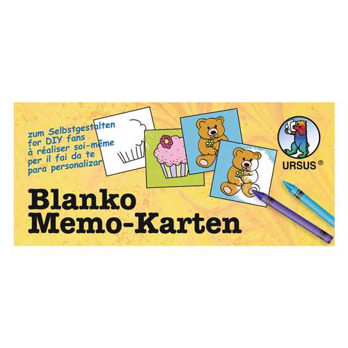 URSUS® Blanko Memo-Karten