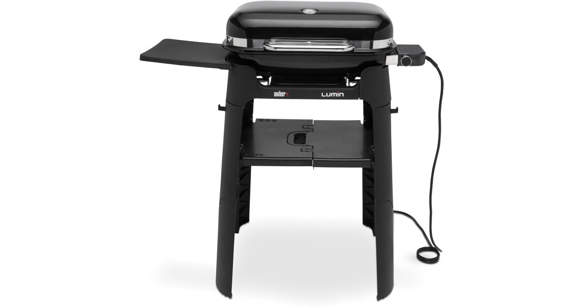 WeberLumin-elektrische barbecue met onderstel  (Zwart)