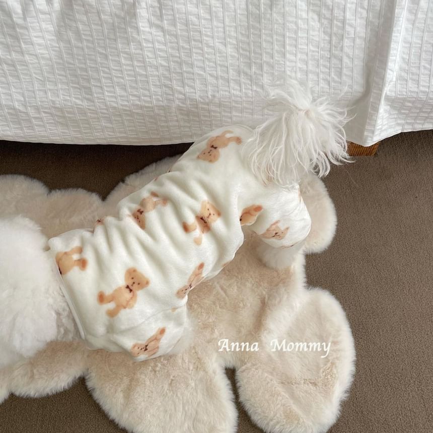 tanvtim - Bear Chenille Pet Overall