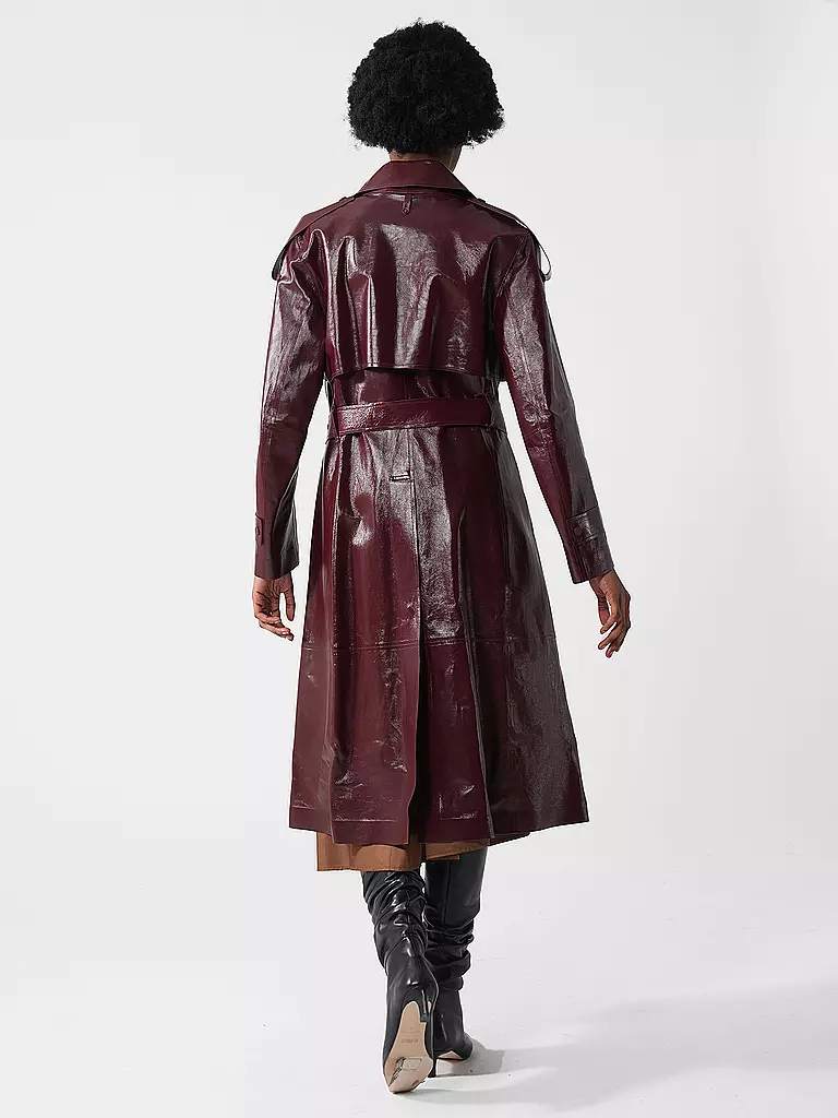 MACKAGE Ledermantel CARMELA dunkelrot