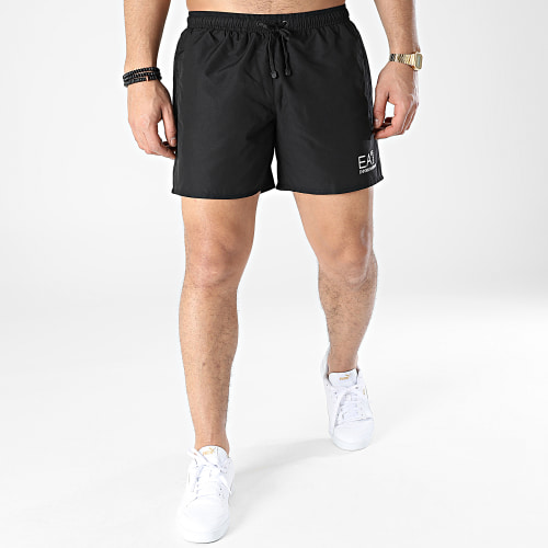 Short De Bain 902000-CC721 Noir Argenté