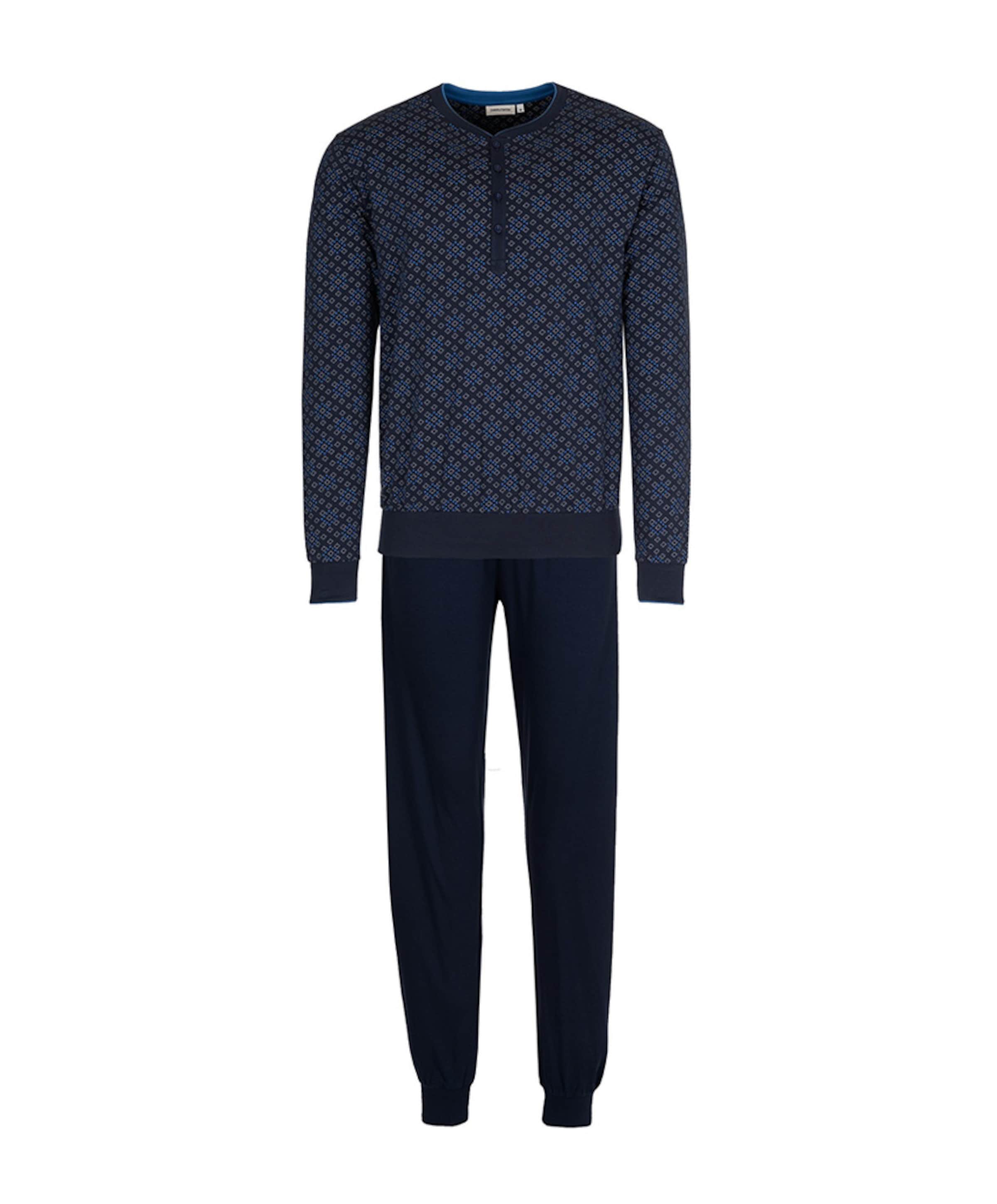 Pastunette Heren pyjamaset blauw